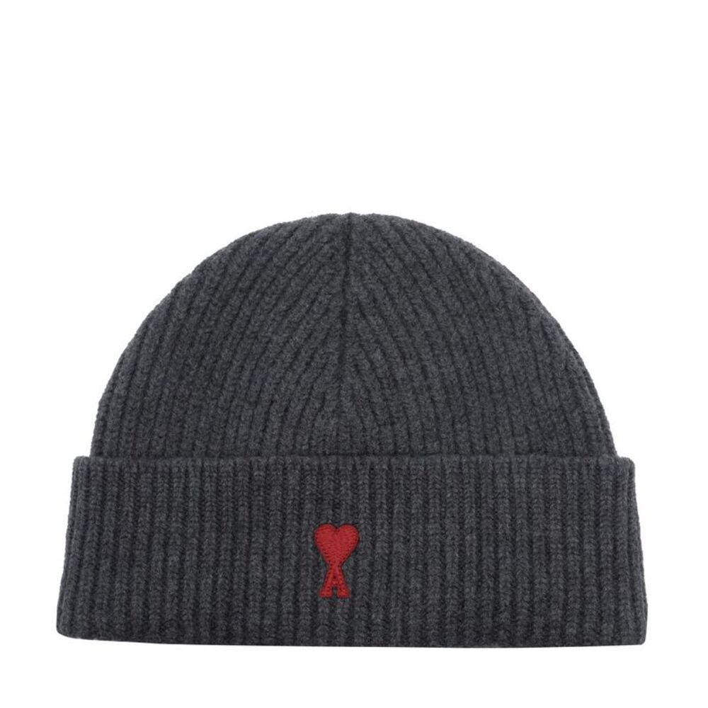 Ami   Alexandre Mattiussi Men Ami De Coeur Logo Beanie